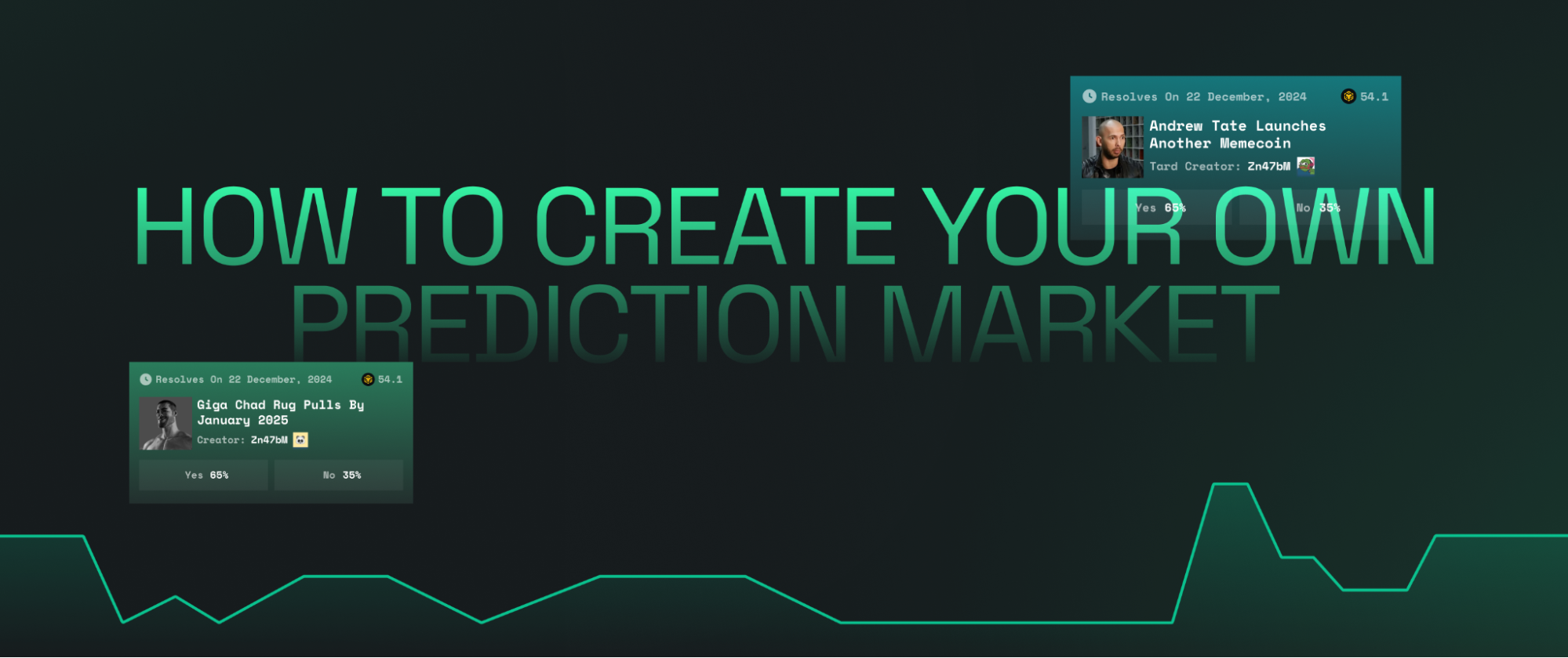 Create your own prediction market on crypto, politics, games, and more. Earn BNB fees when others join your event. No sign up need, just connect your wallet, set outcomes, and launch. Monetize your ideas in minutes.